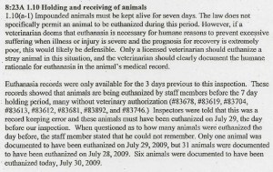 Killed Prior to 7 Day Hold 2009