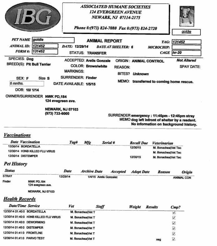 ID 131452 Rescued During 7 Day Hold