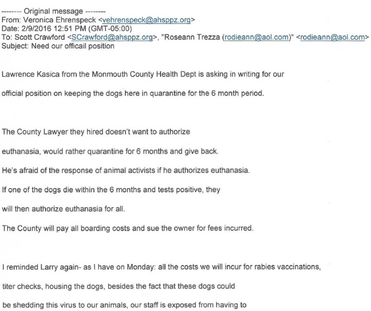 Veronica Ehrenspeck Email Part 1