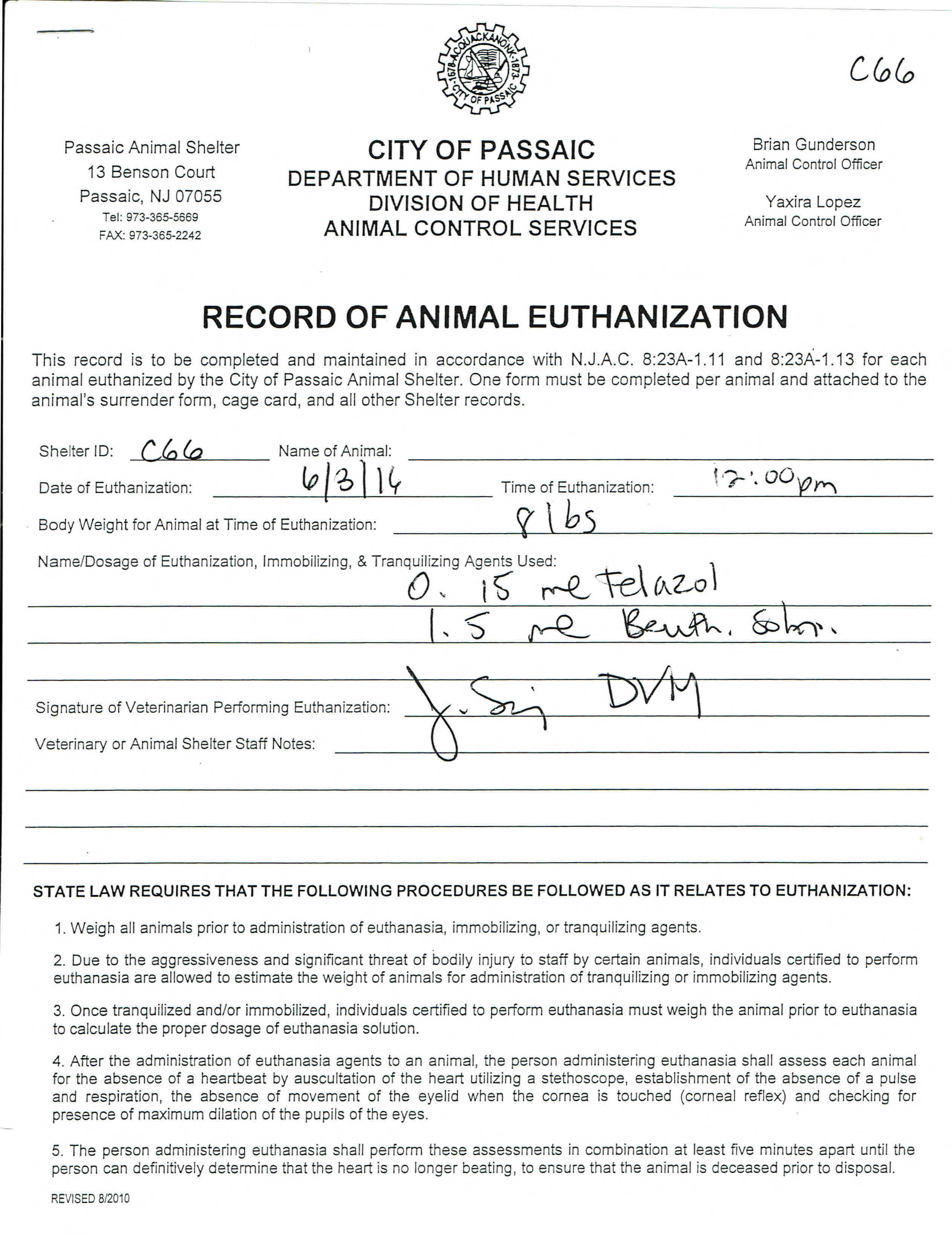 C66 Euthanasia Record.jpg