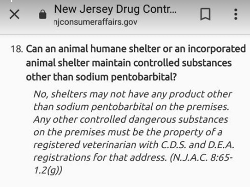 Animal Shelters Holding of Controlled Dangerous Substances
