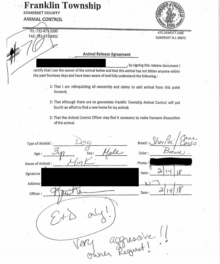 Mink Illegally Killed FTAS